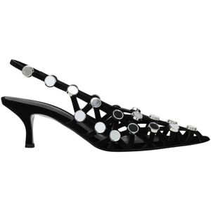 Escarpins femme The Attico Grid Slingback Noir 36 - Publicité Escarpins femme The Attico Grid Slingback Noir 36 - Publicité