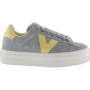 Baskets en daim contrasté Victoria Barcelona Bleu 37 - Publicité Baskets en daim contrasté Victoria Barcelona Bleu 37 - Publicité