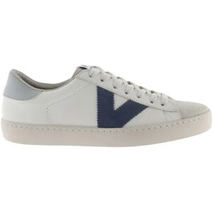 Baskets en cuir Victoria berlin constraste Bleu 40 - Publicité Baskets en cuir Victoria berlin constraste Bleu 40 - Publicité