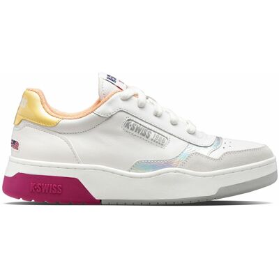 Baskets femme K-Swiss Cannon Court Blanc 38 - Publicité Baskets femme K-Swiss Cannon Court Blanc 38 - Publicité