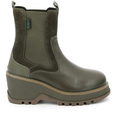 Bottines femme Kickers Kick Wag Vert 40 - Publicité Bottines femme Kickers Kick Wag Vert 40 - Publicité