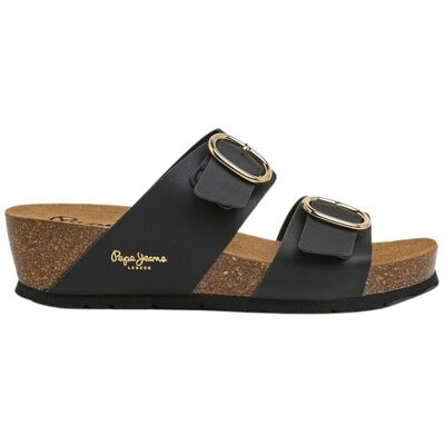 Mules compensées femme Pepe Jeans Delhi Mid Noir 41 - Publicité Mules compensées femme Pepe Jeans Delhi Mid Noir 41 - Publicité
