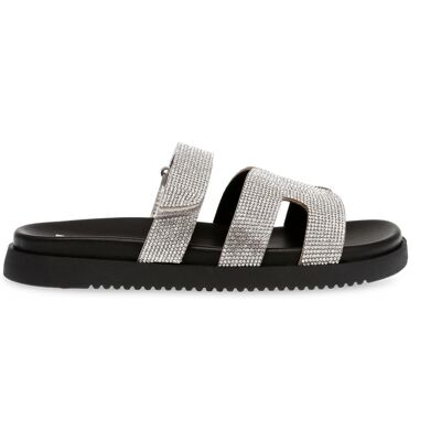 Claquettes femme Steve Madden Missile-R Gris 36 - Publicité Claquettes femme Steve Madden Missile-R Gris 36 - Publicité