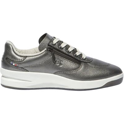 Baskets en cuir avec fermeture femme TBS Gris 39 - Publicité Baskets en cuir avec fermeture femme TBS Gris 39 - Publicité