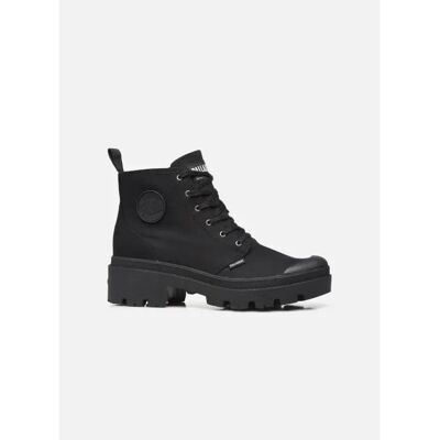 Bottines Palladium Pallabase Twill Noir 39 - Publicité Bottines Palladium Pallabase Twill Noir 39 - Publicité
