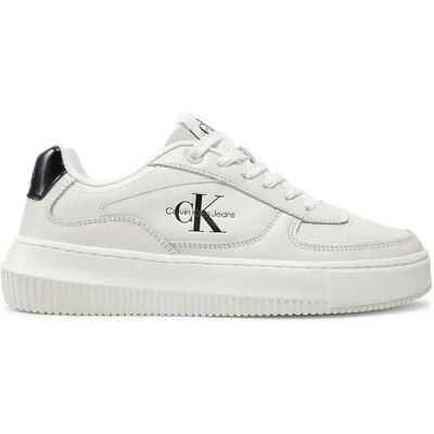 Baskets cuir femme Calvin Klein Blanc 40 - Publicité Baskets cuir femme Calvin Klein Blanc 40 - Publicité