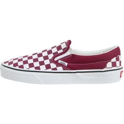 Baskets Vans Classic Slip-On Rouge 44 - Publicité Baskets Vans Classic Slip-On Rouge 44 - Publicité