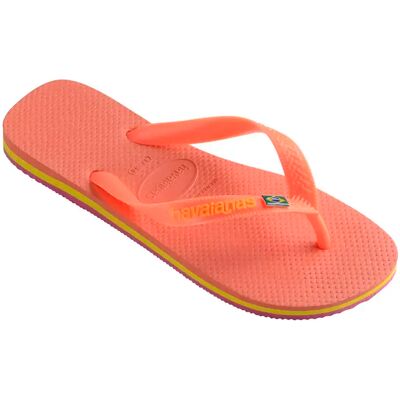 Tongs femme Havaianas Brasil Layers Rose 45/46 - Publicité Tongs femme Havaianas Brasil Layers Rose 45/46 - Publicité