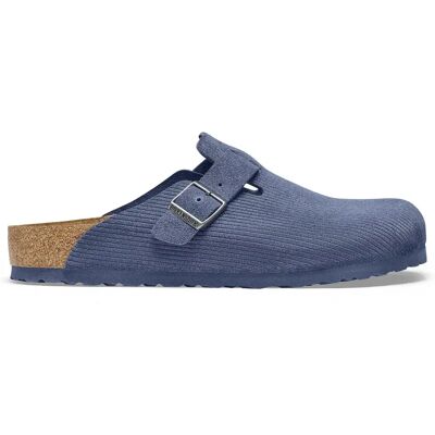 Sabots cuir suédé Birkenstock Boston Bleu 36 Étroit - Publicité Sabots cuir suédé Birkenstock Boston Bleu 36 Étroit - Publicité