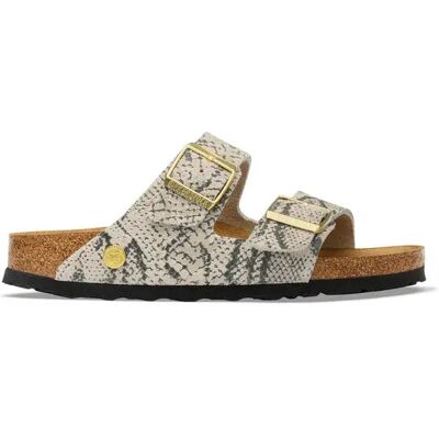 Sandales cuir femme Birkenstock Arizona Gris 40 Étroit - Publicité Sandales cuir femme Birkenstock Arizona Gris 40 Étroit - Publicité