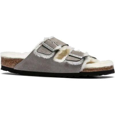 Sandales Birkenstock Arizona Vl Stone Coin Lammfell Gris 36 Étroit - Publicité Sandales Birkenstock Arizona Vl Stone Coin Lammfell Gris 36 Étroit - Publicité