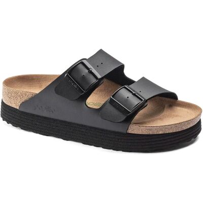 Sandales femme Birkenstock Arizona Platform Vegan Birko-Flor Noir 38 Étroit - Publicité Sandales femme Birkenstock Arizona Platform Vegan Birko-Flor Noir 38 Étroit - Publicité