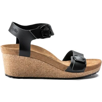 Sandales compensées femme Birkenstock Soley Noir 38 Étroit - Publicité Sandales compensées femme Birkenstock Soley Noir 38 Étroit - Publicité
