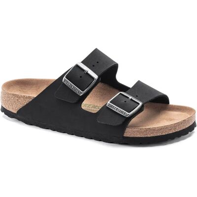 Sandales Birkenstock Arizona Vegan Birko-Flor Birkibuc Noir 44 - Publicité Sandales Birkenstock Arizona Vegan Birko-Flor Birkibuc Noir 44 - Publicité