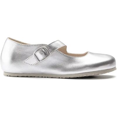 Sandales femme Birkenstock Tracy Natural Leather Argenté 36 Étroit - Publicité Sandales femme Birkenstock Tracy Natural Leather Argenté 36 Étroit - Publicité