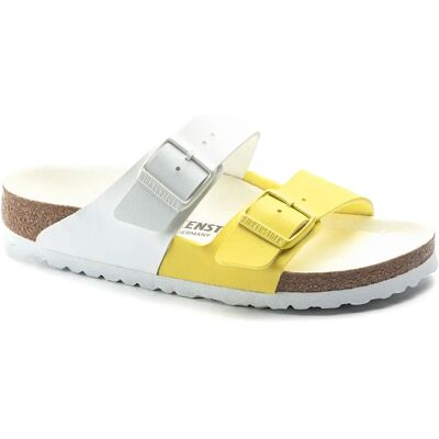 Sandales Birkenstock Arizona Birko-Flor Jaune 42 Étroit - Publicité Sandales Birkenstock Arizona Birko-Flor Jaune 42 Étroit - Publicité