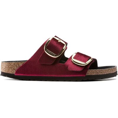 Sandales à grosse boucle velours femme Birkenstock Arizona Rouge 35 Étroit - Publicité Sandales à grosse boucle velours femme Birkenstock Arizona Rouge 35 Étroit - Publicité