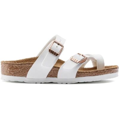 Sandales fille Birkenstock Mayari Birko-Flor Blanc 34 Étroit - Publicité Sandales fille Birkenstock Mayari Birko-Flor Blanc 34 Étroit - Publicité