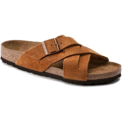Sandales cuir suède Birkenstock Lugano Marron 36 - Publicité Sandales cuir suède Birkenstock Lugano Marron 36 - Publicité