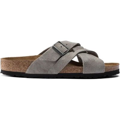 Sandales cuir Birkenstock Lugano Suede Gris 36 Étroit - Publicité Sandales cuir Birkenstock Lugano Suede Gris 36 Étroit - Publicité