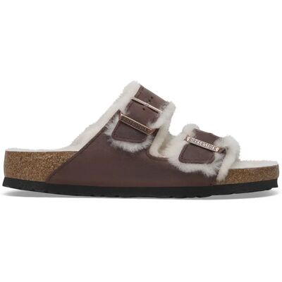 Sandales Birkenstock Arizona Shearling Embossed Oiled Leather Marron 39 Étroit - Publicité Sandales Birkenstock Arizona Shearling Embossed Oiled Leather Marron 39 Étroit - Publicité