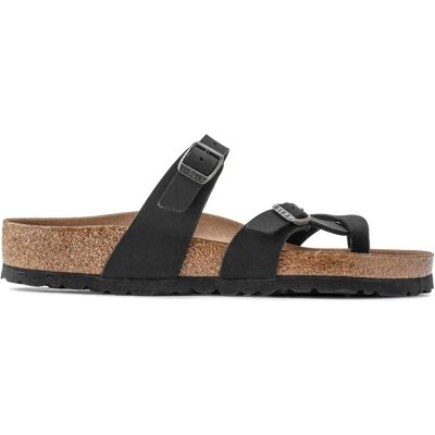 Tongs femme Birkenstock Mayari Vegan Birko-Flor Birkibuc Noir 38 - Publicité Tongs femme Birkenstock Mayari Vegan Birko-Flor Birkibuc Noir 38 - Publicité