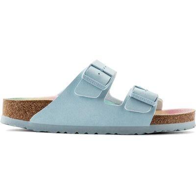 Mules femme Birkenstock Arizona Birko-Flor Bleu 39 Étroit - Publicité Mules femme Birkenstock Arizona Birko-Flor Bleu 39 Étroit - Publicité