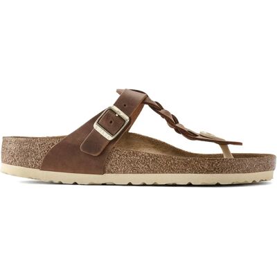 Sandales cuir huilé femme Birkenstock Gizeh Marron 41 Étroit - Publicité Sandales cuir huilé femme Birkenstock Gizeh Marron 41 Étroit - Publicité