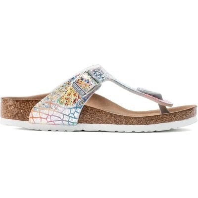 Sandales microfibre fille Birkenstock Gizeh Argenté 39 Étroit - Publicité Sandales microfibre fille Birkenstock Gizeh Argenté 39 Étroit - Publicité