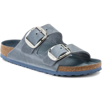 Sandales Birkenstock Arizona Big Buckle Waxy Leather Bleu 35 Étroit - Publicité Sandales Birkenstock Arizona Big Buckle Waxy Leather Bleu 35 Étroit - Publicité