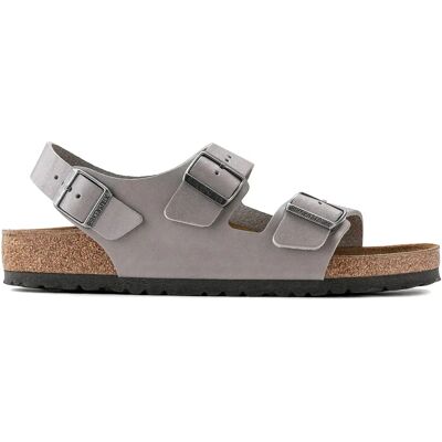 Sandales cuir naturel Birkenstock Milano BS Gris 42 - Publicité Sandales cuir naturel Birkenstock Milano BS Gris 42 - Publicité