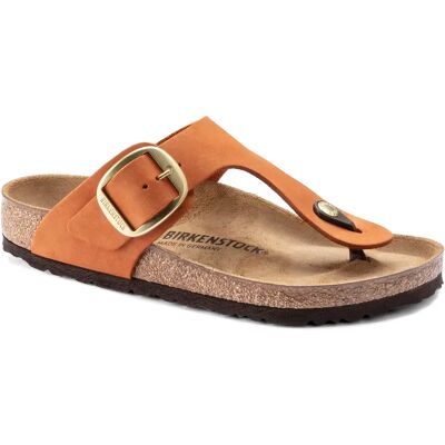 Tongs femme Birkenstock Gizeh Big Buckle Natural Leather Nubuck Marron 39 Étroit - Publicité Tongs femme Birkenstock Gizeh Big Buckle Natural Leather Nubuck Marron 39 Étroit - Publicité