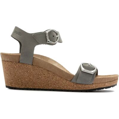 Sandales compensées femme Birkenstock Soley Ring-Buckle Gris 41 Étroit - Publicité Sandales compensées femme Birkenstock Soley Ring-Buckle Gris 41 Étroit - Publicité