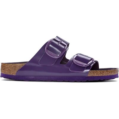 Mules femme Birkenstock Arizona Big Buckle Natural Leather Patent Violet 37 - Publicité Mules femme Birkenstock Arizona Big Buckle Natural Leather Patent Violet 37 - Publicité