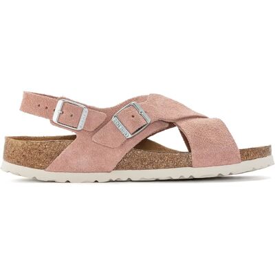 Sandales cuir suède femme Birkenstock Tulum Rose 36 - Publicité Sandales cuir suède femme Birkenstock Tulum Rose 36 - Publicité