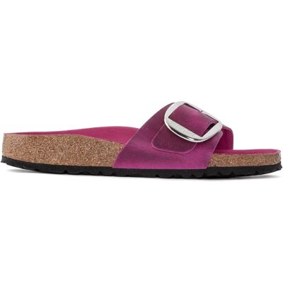 Mules cuir huilé femme Birkenstock Madrid Rose 35 Étroit - Publicité Mules cuir huilé femme Birkenstock Madrid Rose 35 Étroit - Publicité