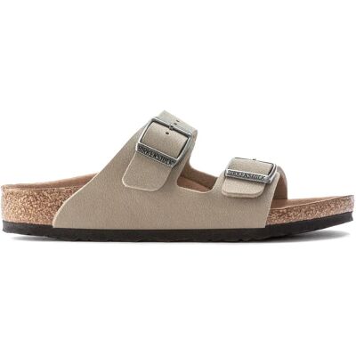 Sandales cuir nubuck enfant Birkenstock Arizona Birko-Flor Vert 36 - Publicité Sandales cuir nubuck enfant Birkenstock Arizona Birko-Flor Vert 36 - Publicité