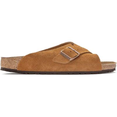 Sandales femme Birkenstock Arosa Suede Leather Marron 38 - Publicité Sandales femme Birkenstock Arosa Suede Leather Marron 38 - Publicité