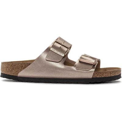 Sandales femme Birkenstock Arizona Birko-Flor Bronze 43 Étroit - Publicité Sandales femme Birkenstock Arizona Birko-Flor Bronze 43 Étroit - Publicité
