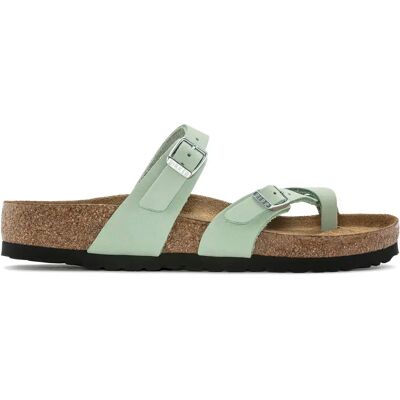 Sandales cuir nubuck femme Birkenstock Mayari Vert 36 Étroit - Publicité Sandales cuir nubuck femme Birkenstock Mayari Vert 36 Étroit - Publicité