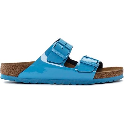 Mules femme Birkenstock Arizona Birko-Flor Patent Bleu 37 Étroit - Publicité Mules femme Birkenstock Arizona Birko-Flor Patent Bleu 37 Étroit - Publicité