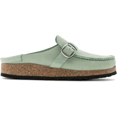 Sabots cuir nubuck femme Birkenstock Buckley Vert 36 Étroit - Publicité Sabots cuir nubuck femme Birkenstock Buckley Vert 36 Étroit - Publicité