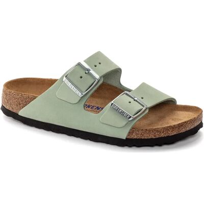 Sandales cuir nubuck femme Birkenstock Arizona Vert 37 - Publicité Sandales cuir nubuck femme Birkenstock Arizona Vert 37 - Publicité