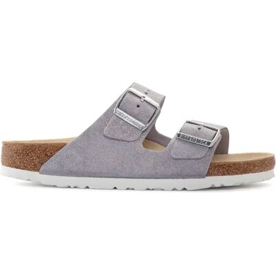 Mules femme Birkenstock Arizona Suede Violet 37 - Publicité Mules femme Birkenstock Arizona Suede Violet 37 - Publicité