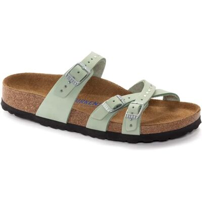 Mules femme Birkenstock Franca Soft Footbed Vert 38 Étroit - Publicité Mules femme Birkenstock Franca Soft Footbed Vert 38 Étroit - Publicité