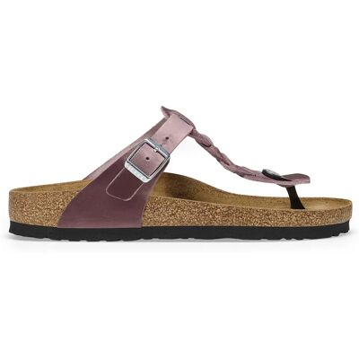 Tongs cuir ciré femme Birkenstock Gizeh Violet 37 - Publicité Tongs cuir ciré femme Birkenstock Gizeh Violet 37 - Publicité