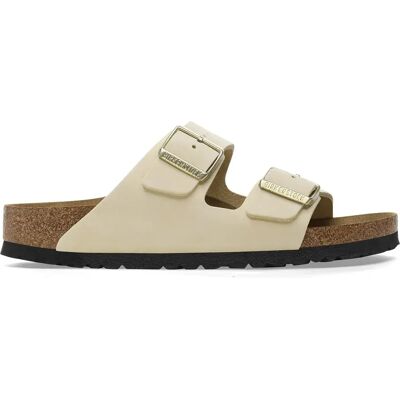 Sandales femme Birkenstock Arizona Nubuck Beige 37 Étroit - Publicité Sandales femme Birkenstock Arizona Nubuck Beige 37 Étroit - Publicité