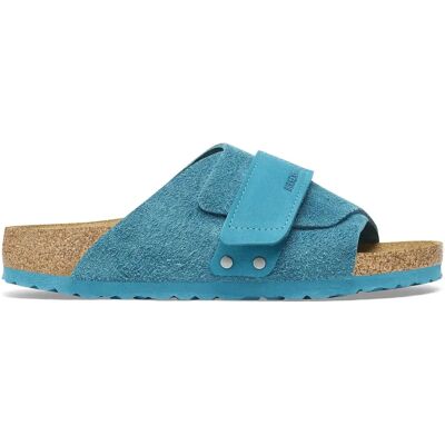 Mules femme Birkenstock Kyoto Nubuck/Suede Leather Bleu 35 Étroit - Publicité Mules femme Birkenstock Kyoto Nubuck/Suede Leather Bleu 35 Étroit - Publicité