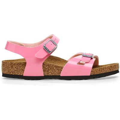 Sandales femme Birkenstock Rio Birko-Flor Patent Rose 39 Étroit - Publicité Sandales femme Birkenstock Rio Birko-Flor Patent Rose 39 Étroit - Publicité