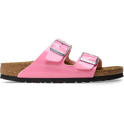 Sandales femme Birkenstock Arizona Birko-Flor Patent Rose 40 Étroit - Publicité Sandales femme Birkenstock Arizona Birko-Flor Patent Rose 40 Étroit - Publicité